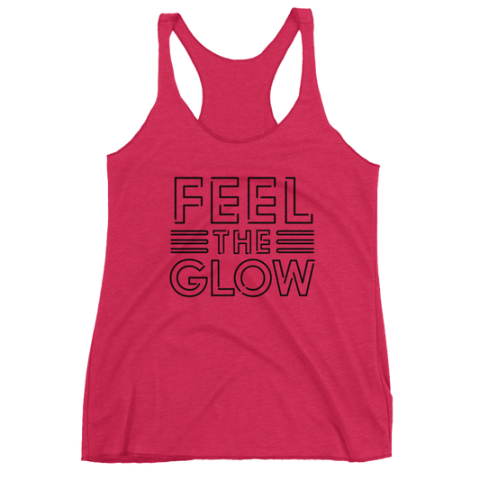Naomi "Feel The Glow" Logo Women's Racerback Tank Top Tank Top PW Catalog