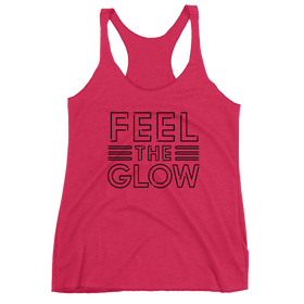 Naomi "Feel The Glow" Logo Women's Racerback Tank Top