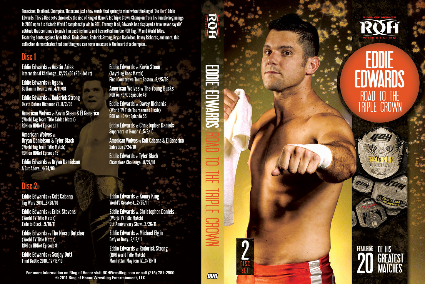 Eddie Edwards- Road To The Triple Crown (2 Disc Set)