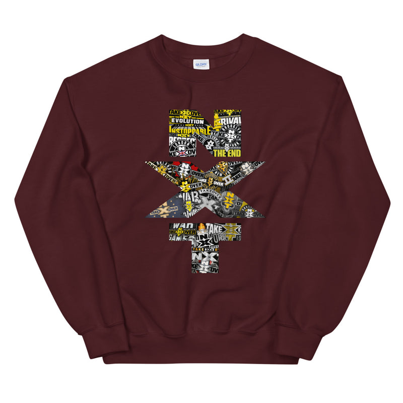 NXT TakeOver Logo Pullover Crew Sweatshirt