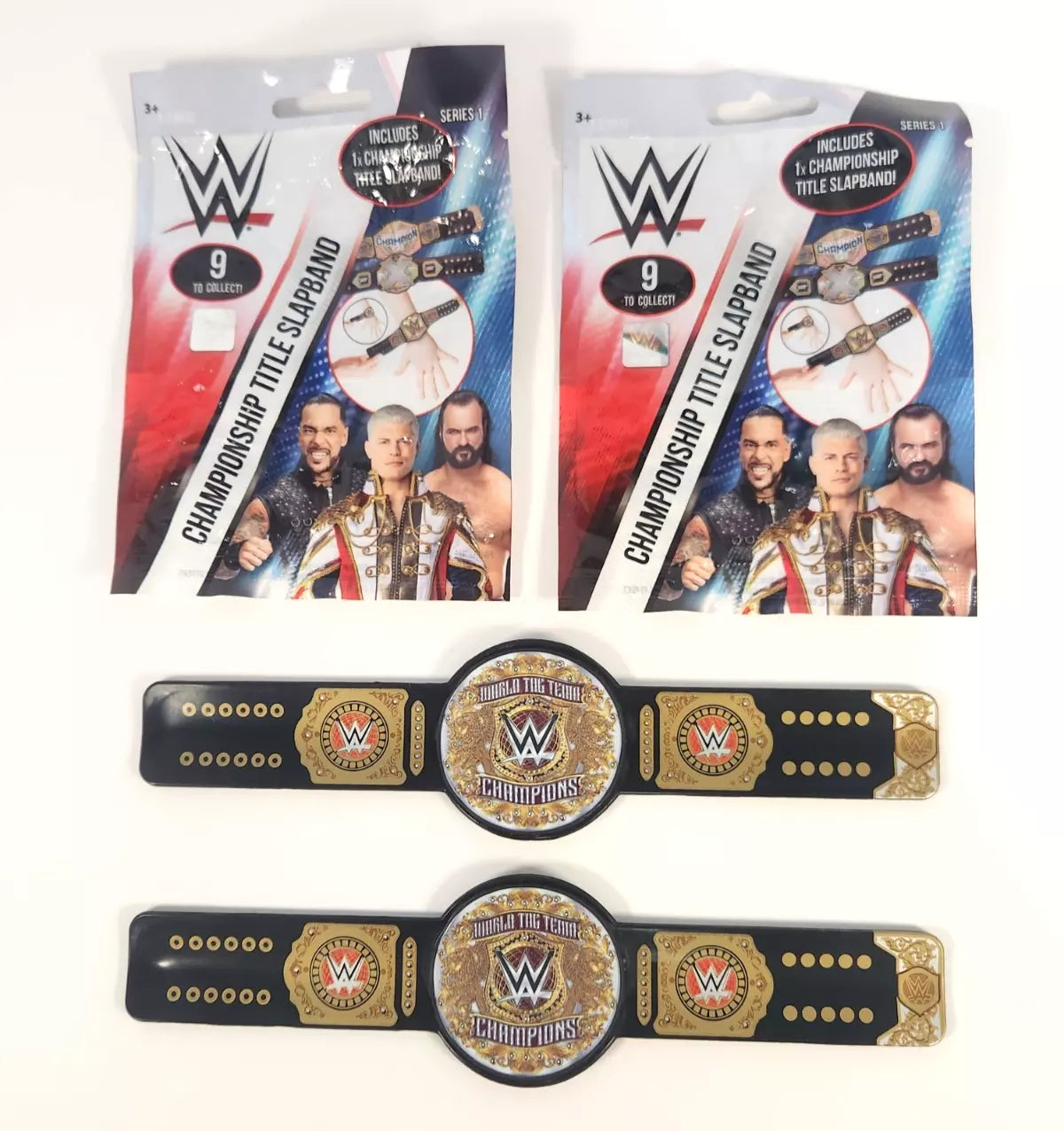 WWE World Tag Team Championship Title Slap Bands - Series 1 Blind Bag Pwcatalog