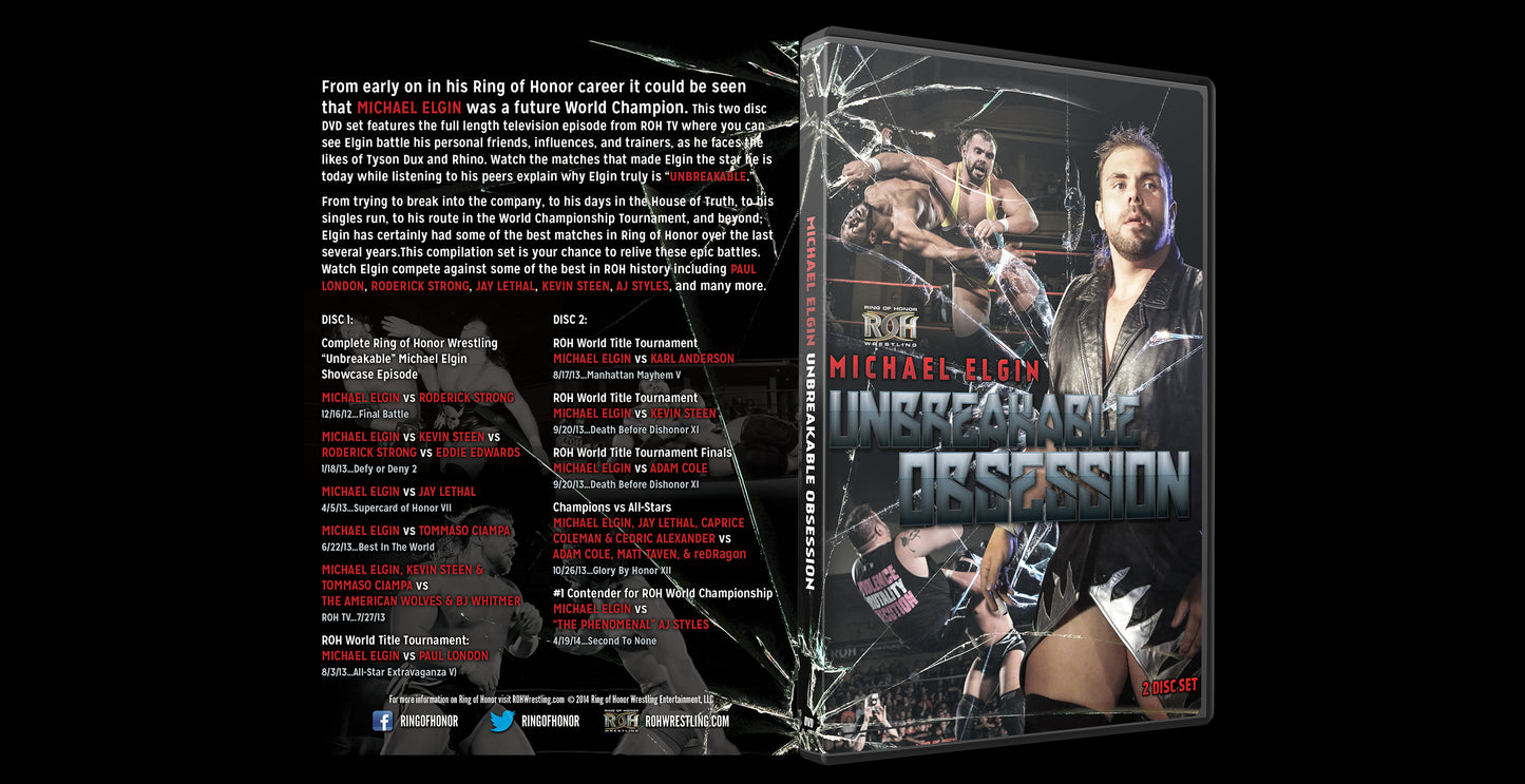 MICHAEL ELGIN: UNBREAKABLE OBSESSION (2 DISC DVD)