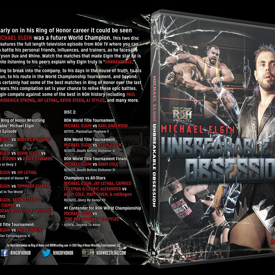 MICHAEL ELGIN: UNBREAKABLE OBSESSION (2 DISC DVD)