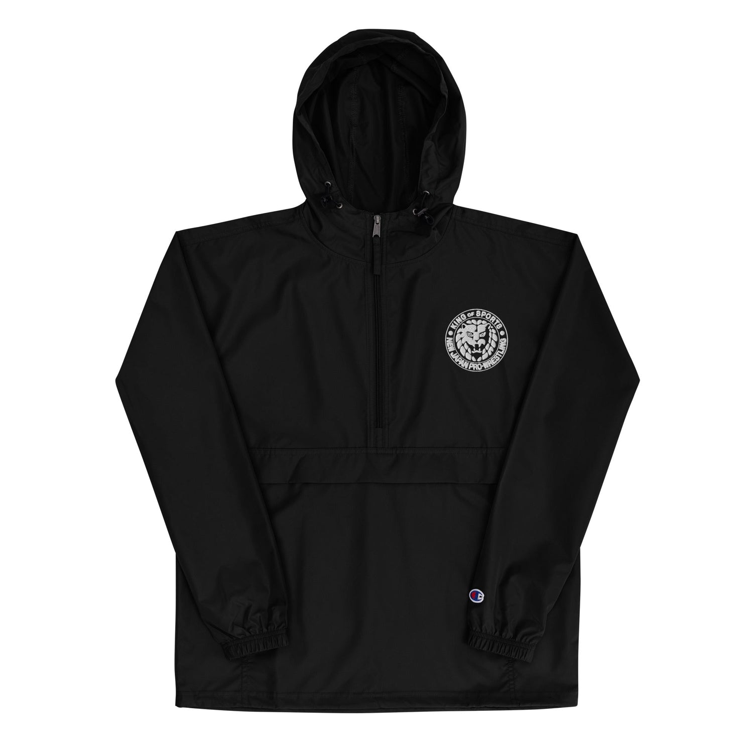 NJPW Lion Mark Embroidered Champion Packable Jacket Jacket PW Catalog