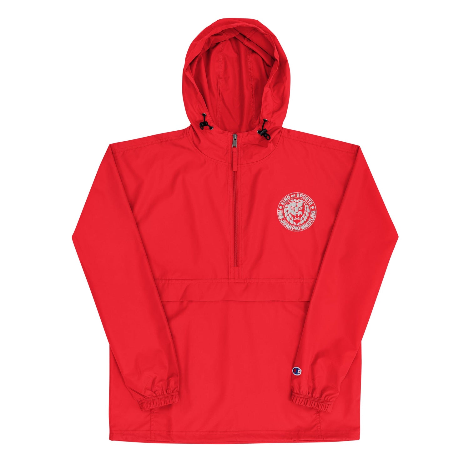 NJPW Lion Mark Embroidered Champion Packable Jacket Jacket PW Catalog