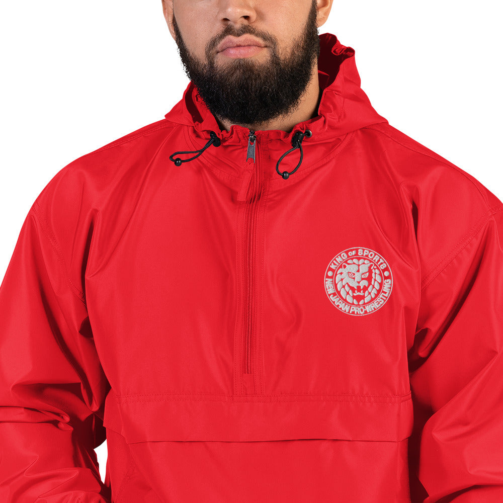 NJPW Lion Mark Embroidered Champion Packable Jacket Jacket PW Catalog