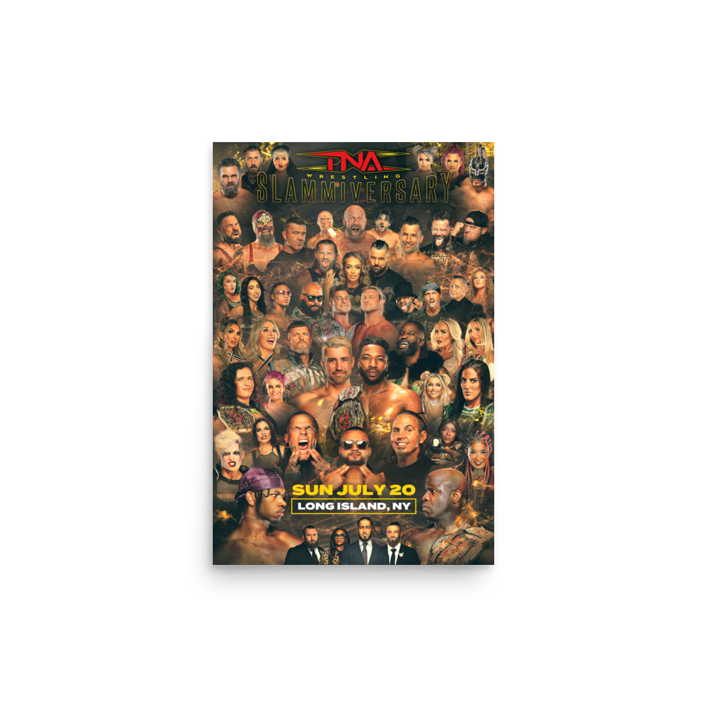2025 Slammiversary Roster Poster (12"x18") Poster PW Catalog