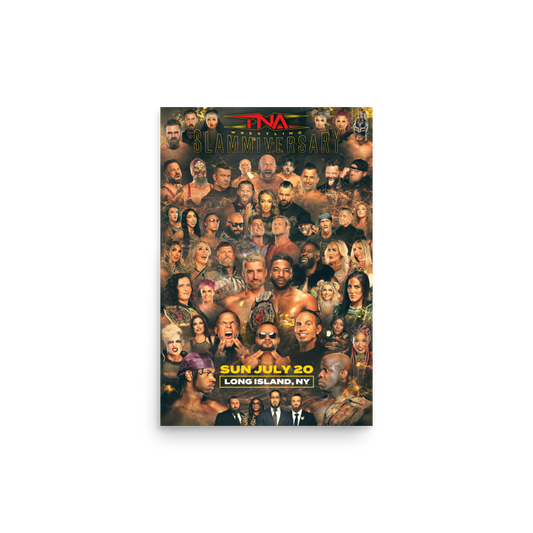 2025 Slammiversary Roster Poster (12"x18") Poster PW Catalog