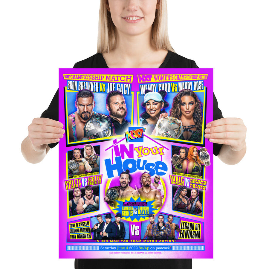 NXT In Your House 2022 Fight Card Poster