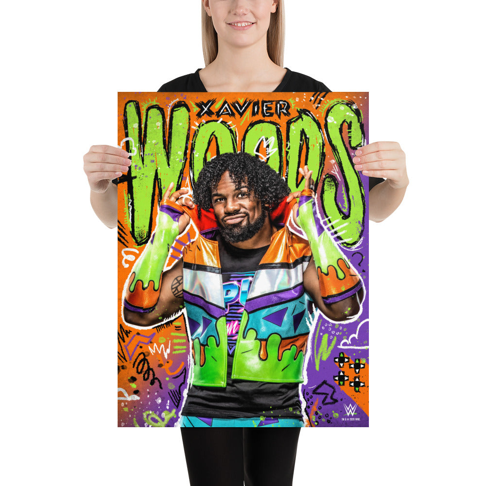 Xavier Woods 18x24 Poster