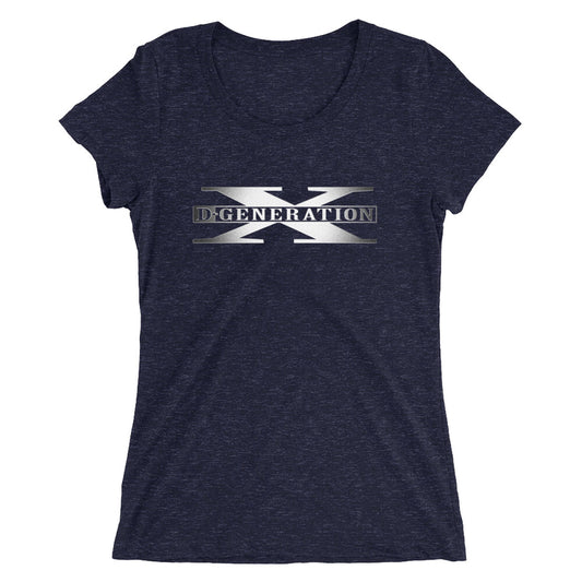 D-Generation X Classic Logo Women's Tri-Blend T-Shirt T-Shirt PW Catalog