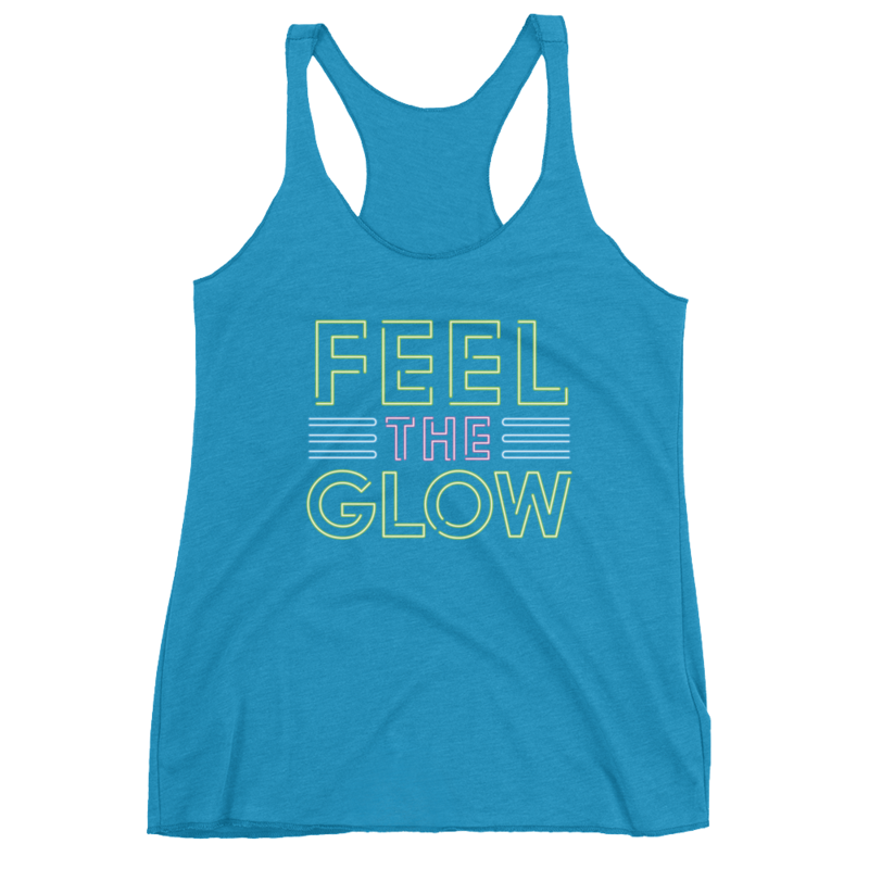Naomi "Feel The Glow" Women's Racerback Tank Top