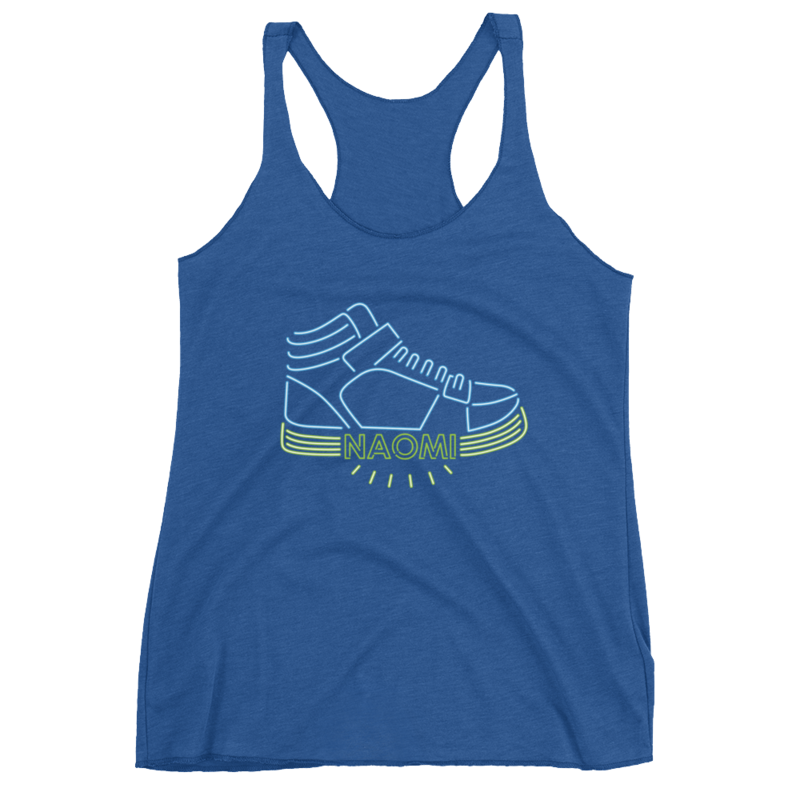 Naomi "Pump It Up" Women's Racerback Tank Top