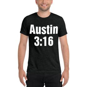 Stone Cold Steve Austin "3:16" Men's Tri-Blend T-Shirt