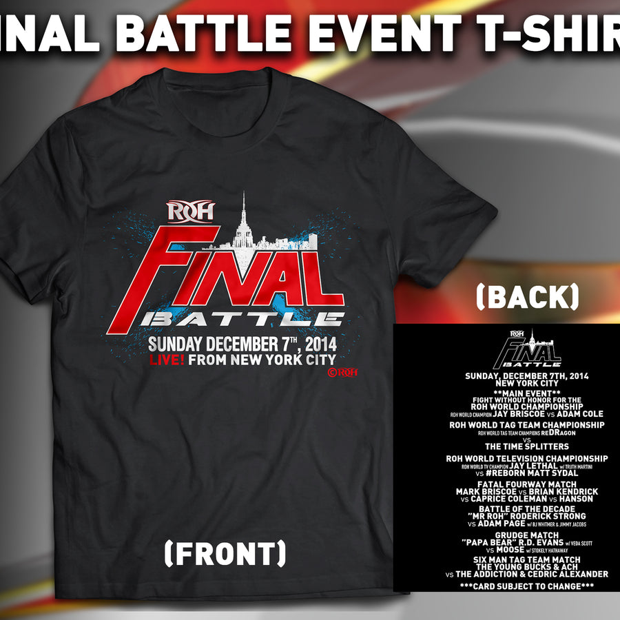 FINAL BATTLE '14 EVENT T-SHIRT