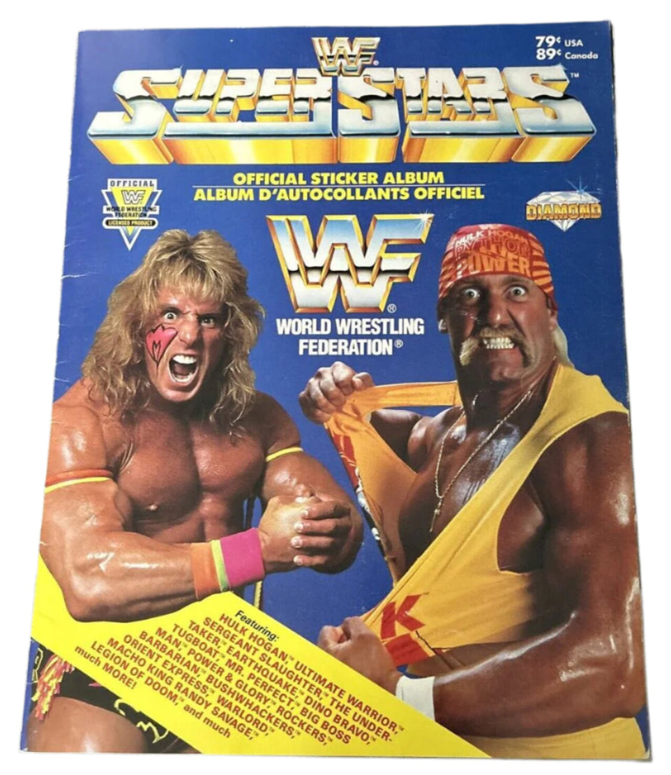 WWF Superstars Stickers Album 1991 Stickers Album PW Catalog