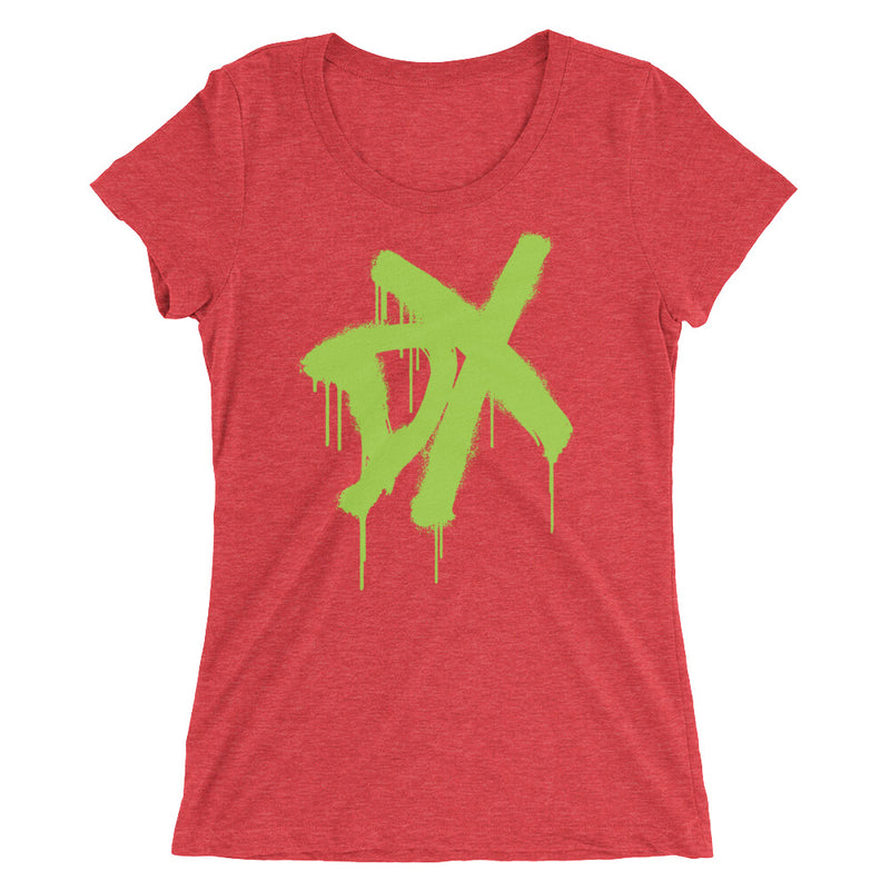 D-Generation X "Spraypaint" Women's Tri-Blend T-Shirt T-Shirt PW Catalog