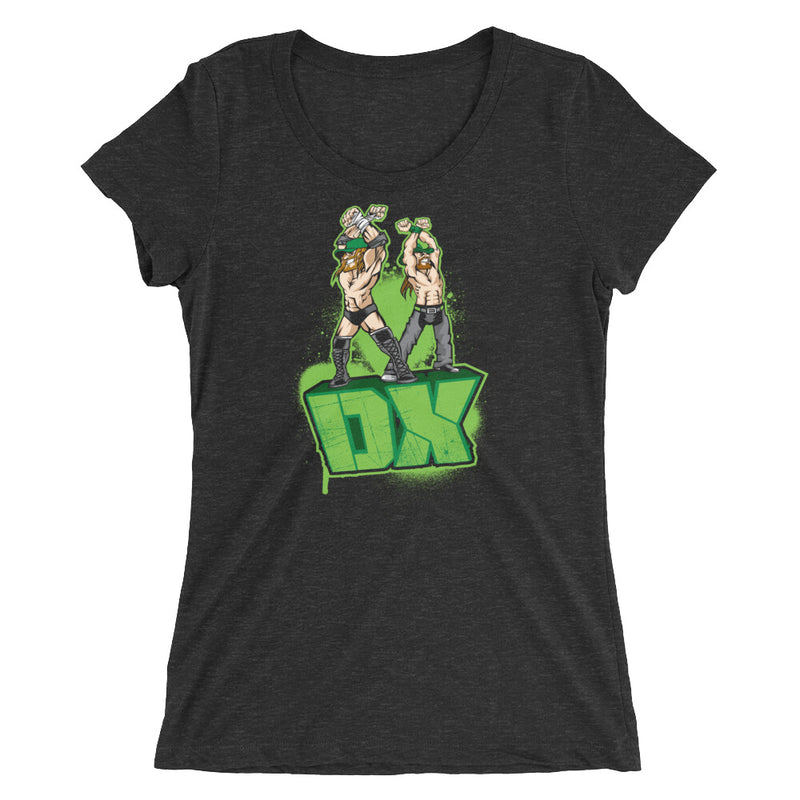 D-Generation X "Illustrated Logo" Women's Tri-Blend T-Shirt T-Shirt PW Catalog