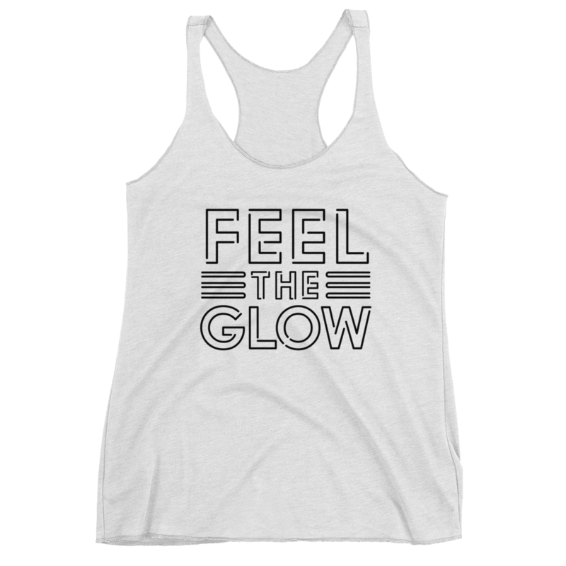 Naomi "Feel The Glow" Logo Women's Racerback Tank Top