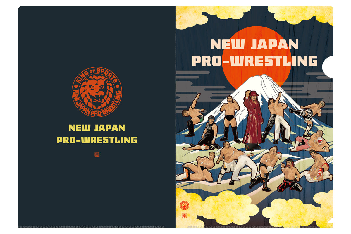 NEW JAPAN PAINTING Clear File & Sticker Set (Sun & Fuji-san) Other Goods PW Catalog