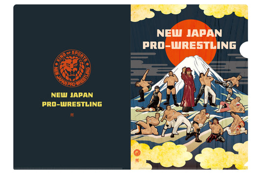 NEW JAPAN PAINTING Clear File & Sticker Set (Sun & Fuji-san) Other Goods PW Catalog