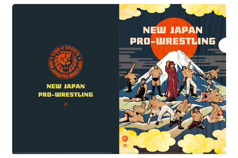 NEW JAPAN PAINTING Clear File & Sticker Set (Sun & Fuji-san) Other Goods PW Catalog