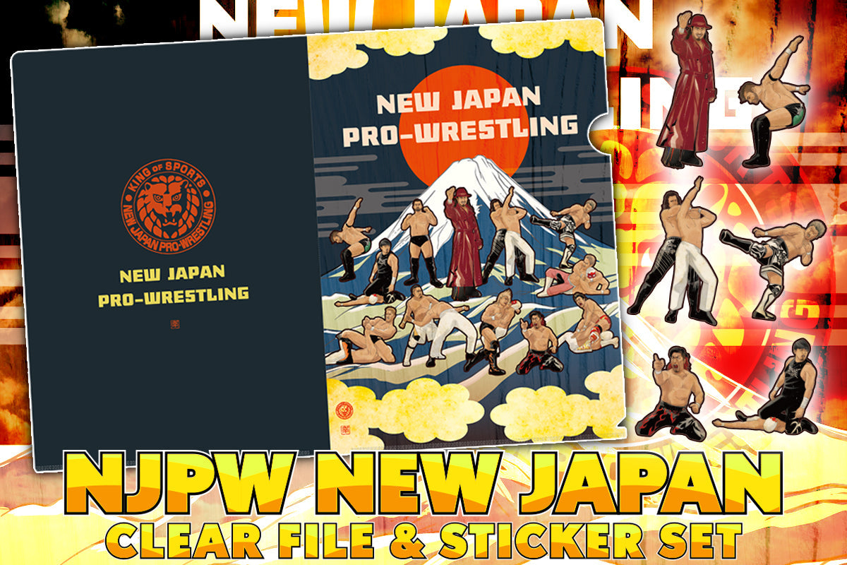 NEW JAPAN PAINTING Clear File & Sticker Set (Sun & Fuji-san) Other Goods PW Catalog
