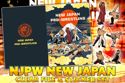 NEW JAPAN PAINTING Clear File & Sticker Set (Sun & Fuji-san) Other Goods PW Catalog
