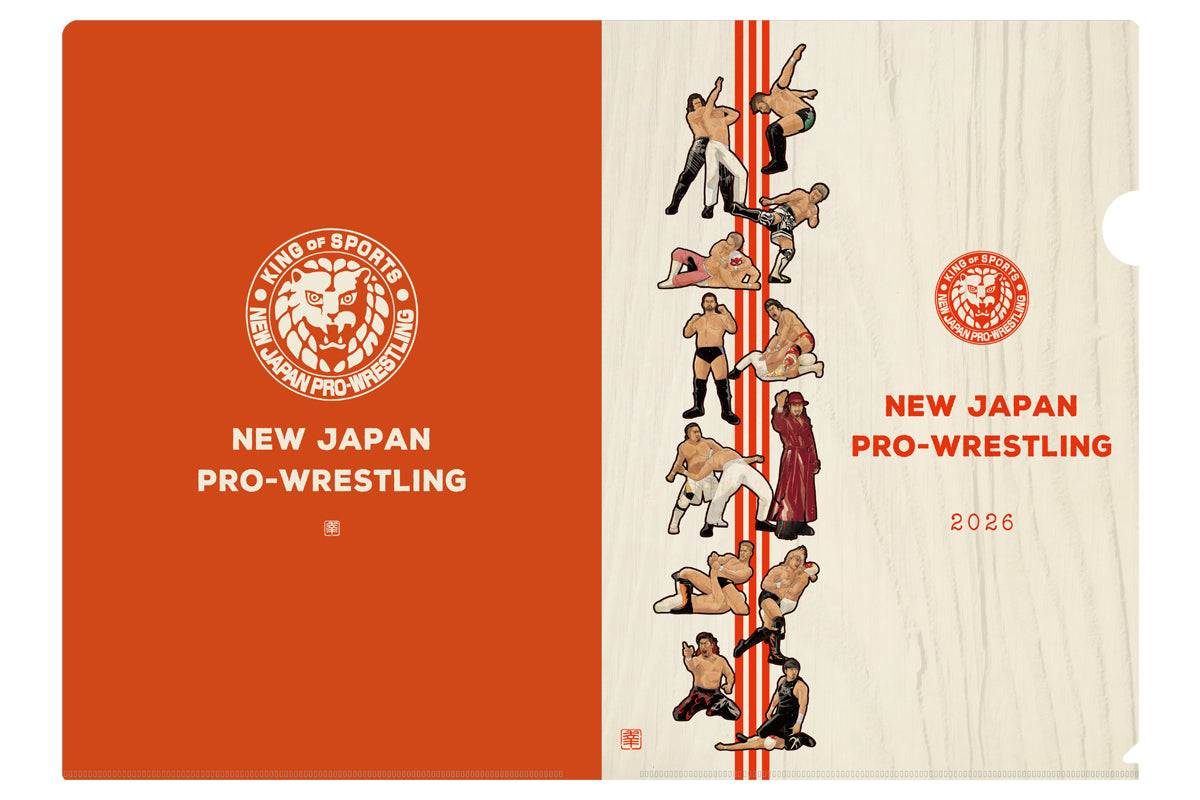 NEW JAPAN PAINTING Clear File & Sticker Set (Red & White) Other Goods PW Catalog