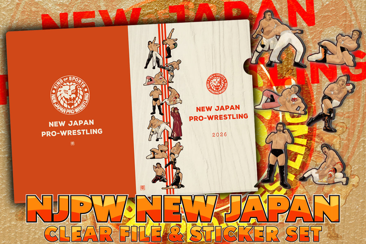 NEW JAPAN PAINTING Clear File & Sticker Set (Red & White) Other Goods PW Catalog