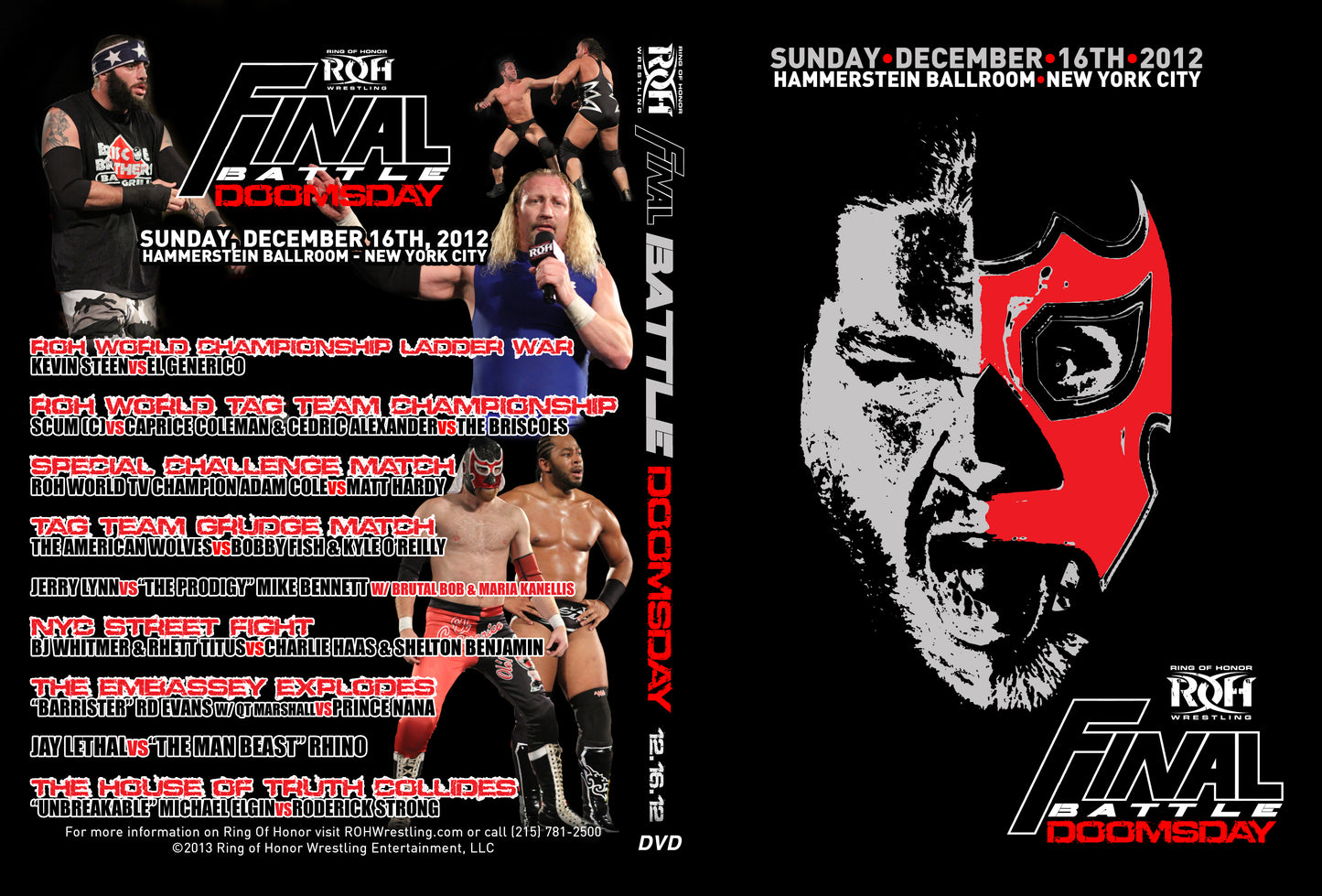 Final Battle 2012: Doomsday- New York, NY 12/16/12 (DVD)