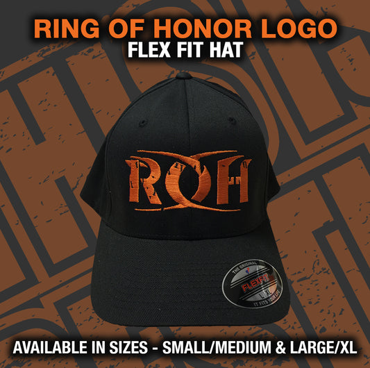 RING OF HONOR ORANGE LOGO FLEX FIT HAT Hat PW Catalog
