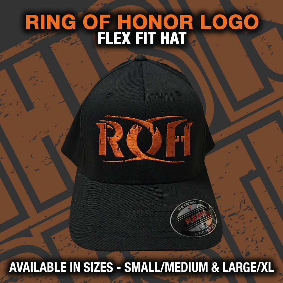 RING OF HONOR ORANGE LOGO FLEX FIT HAT