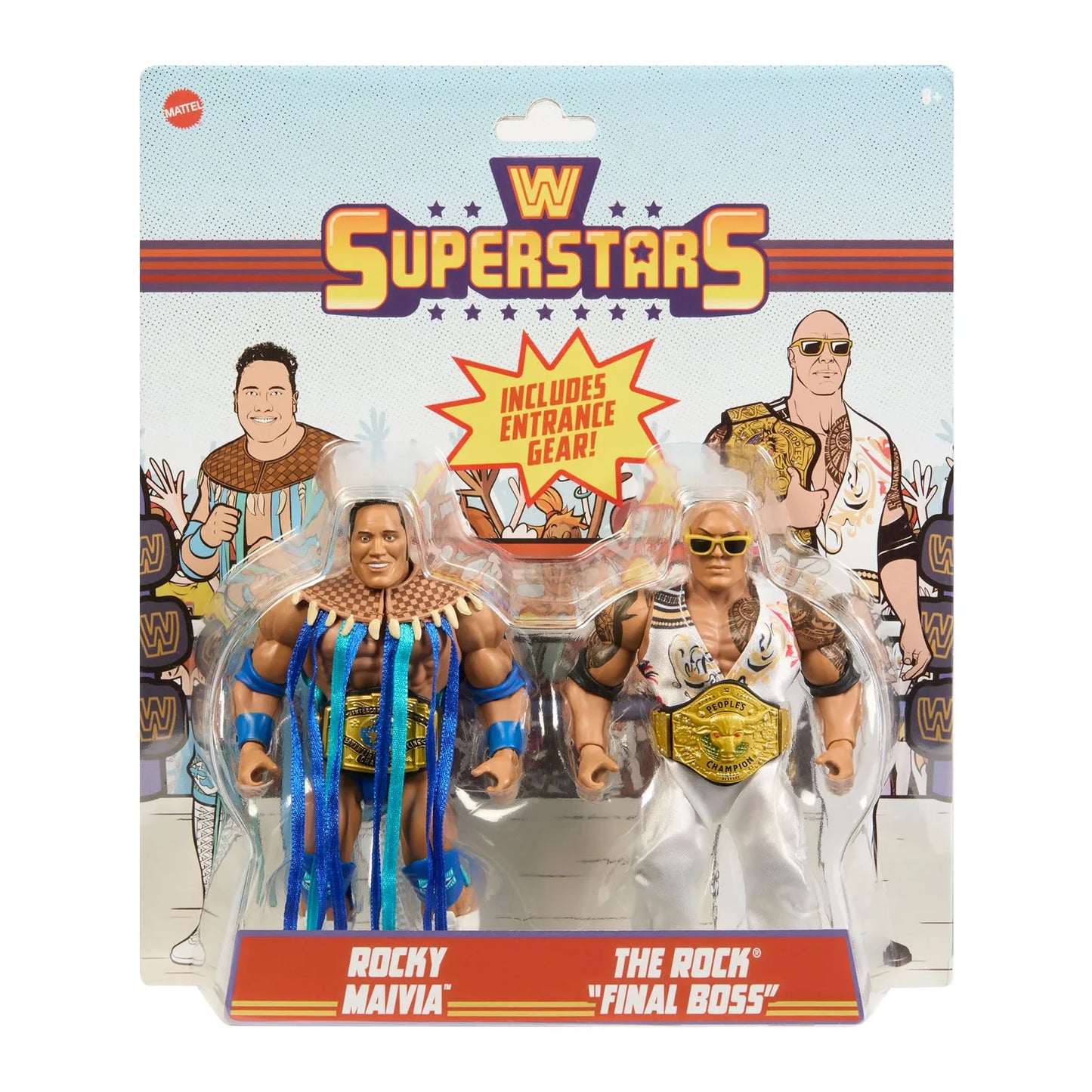 WWE Superstars Rocky Maivia & "Final Boss" The Rock 2-Pack