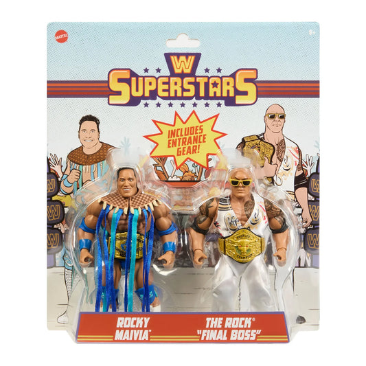 WWE Superstars Rocky Maivia & "Final Boss" The Rock 2-Pack PW Catalog