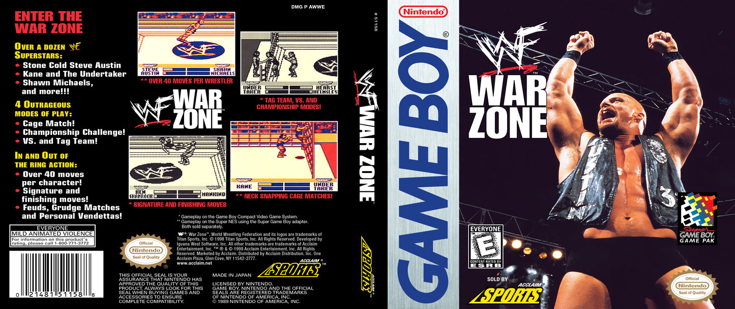 WWF War Zone [Game Boy] PWcatalog