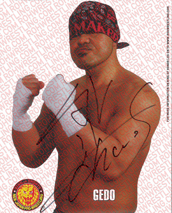 GEDO NJPW AUTOGRAPHED 8X10