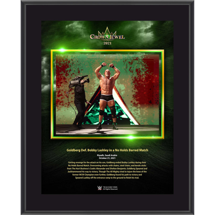 Goldberg Framed 10.5" x 13" 2021 Crown Jewel Sublimated Plaque