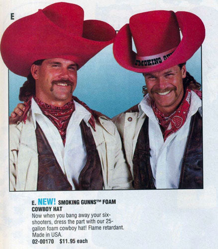 Smoking Gunns Foam Cowboy Hat 1995