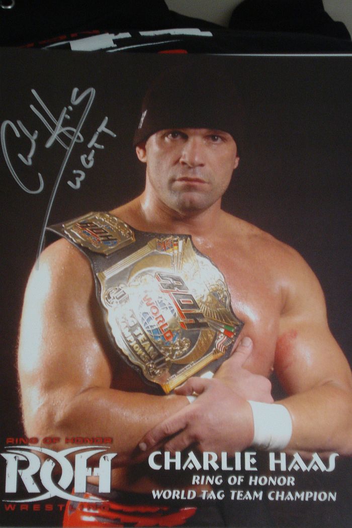 Charlie Haas Autographed 8 X 10 Photo #2