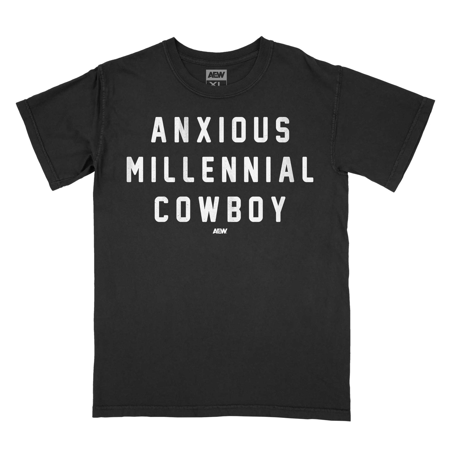 Hangman Adam Page Anxious Millennial Cowboy T-Shirt T-Shirt PW Catalog