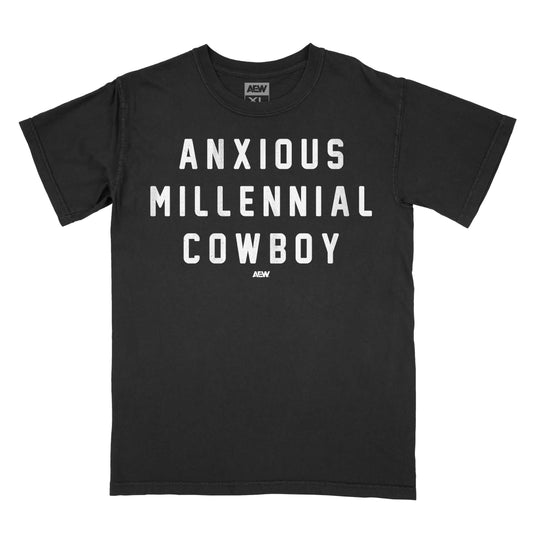 Hangman Adam Page Anxious Millennial Cowboy T-Shirt T-Shirt PW Catalog