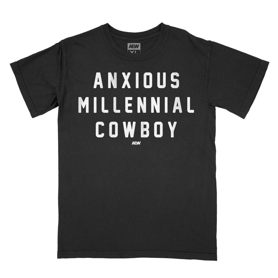 Hangman Adam Page Anxious Millennial Cowboy T-Shirt T-Shirt PW Catalog