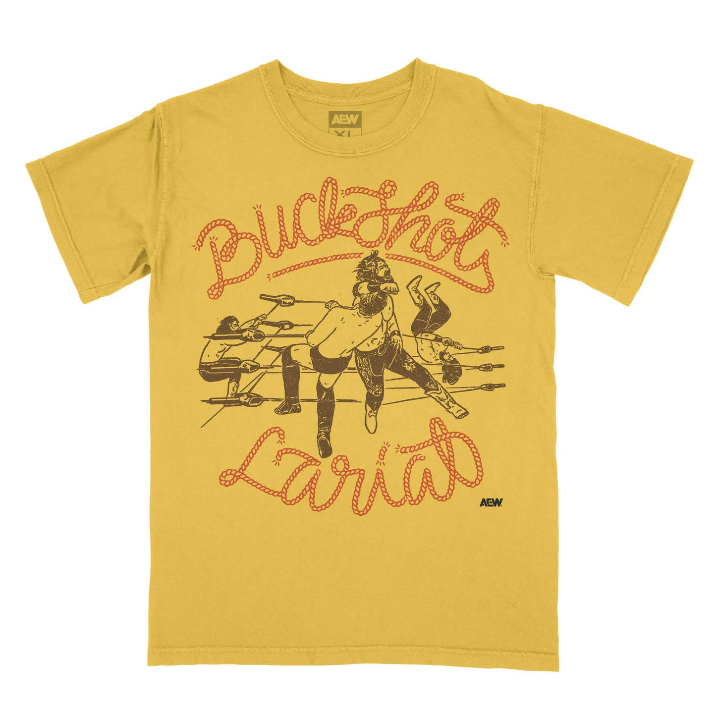 Hangman Adam Page Buckshot Lariat T-Shirt Yellow T-Shirt PW Catalog