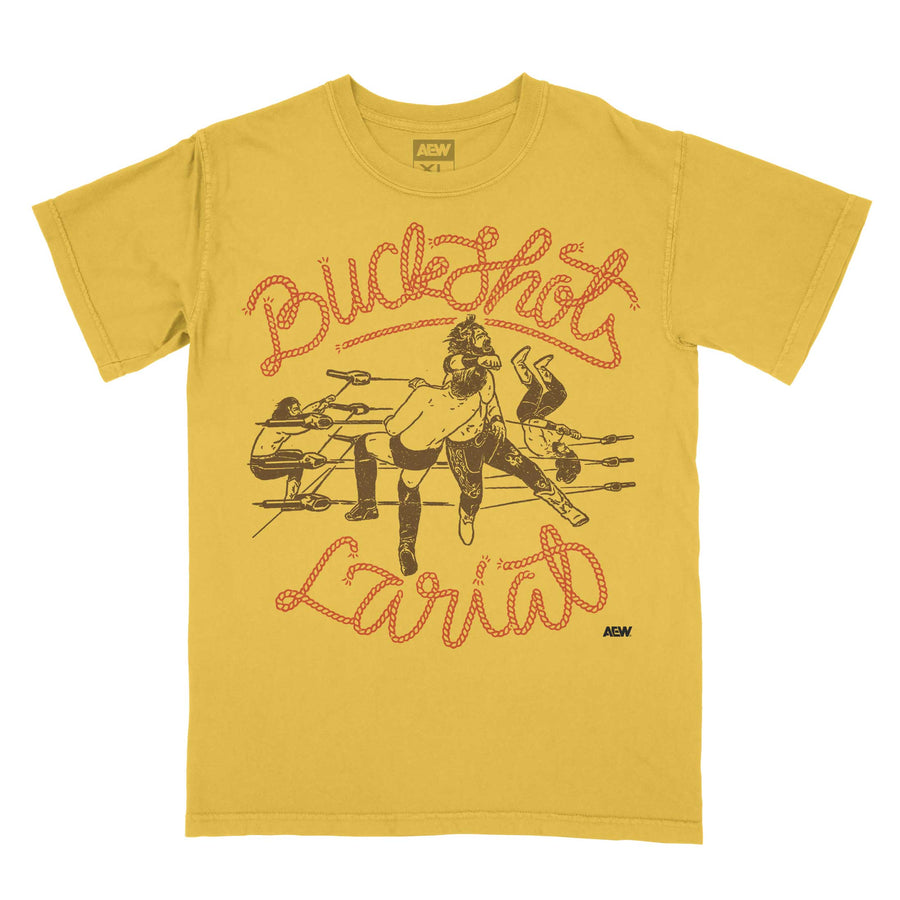 Hangman Adam Page Buckshot Lariat T-Shirt Yellow T-Shirt PW Catalog