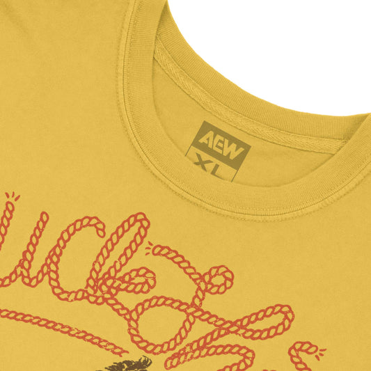 Hangman Adam Page Buckshot Lariat T-Shirt Yellow T-Shirt PW Catalog