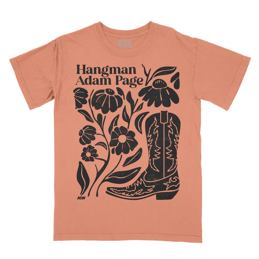 Hangman Adam Page Flowers is Plants T-Shirt Sunset T-Shirt PW Catalog