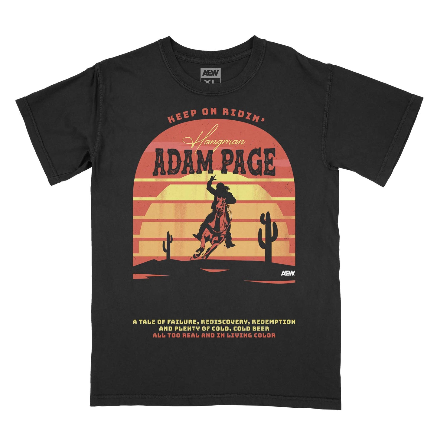 Hangman Adam Page Sunset T-Shirt T-Shirt PW Catalog