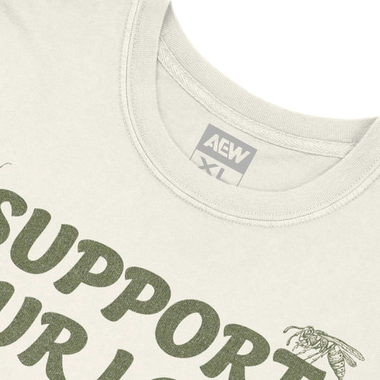 Hangman Adam Page Support Your Local Pollinators T-Shirt T-Shirt PW Catalog