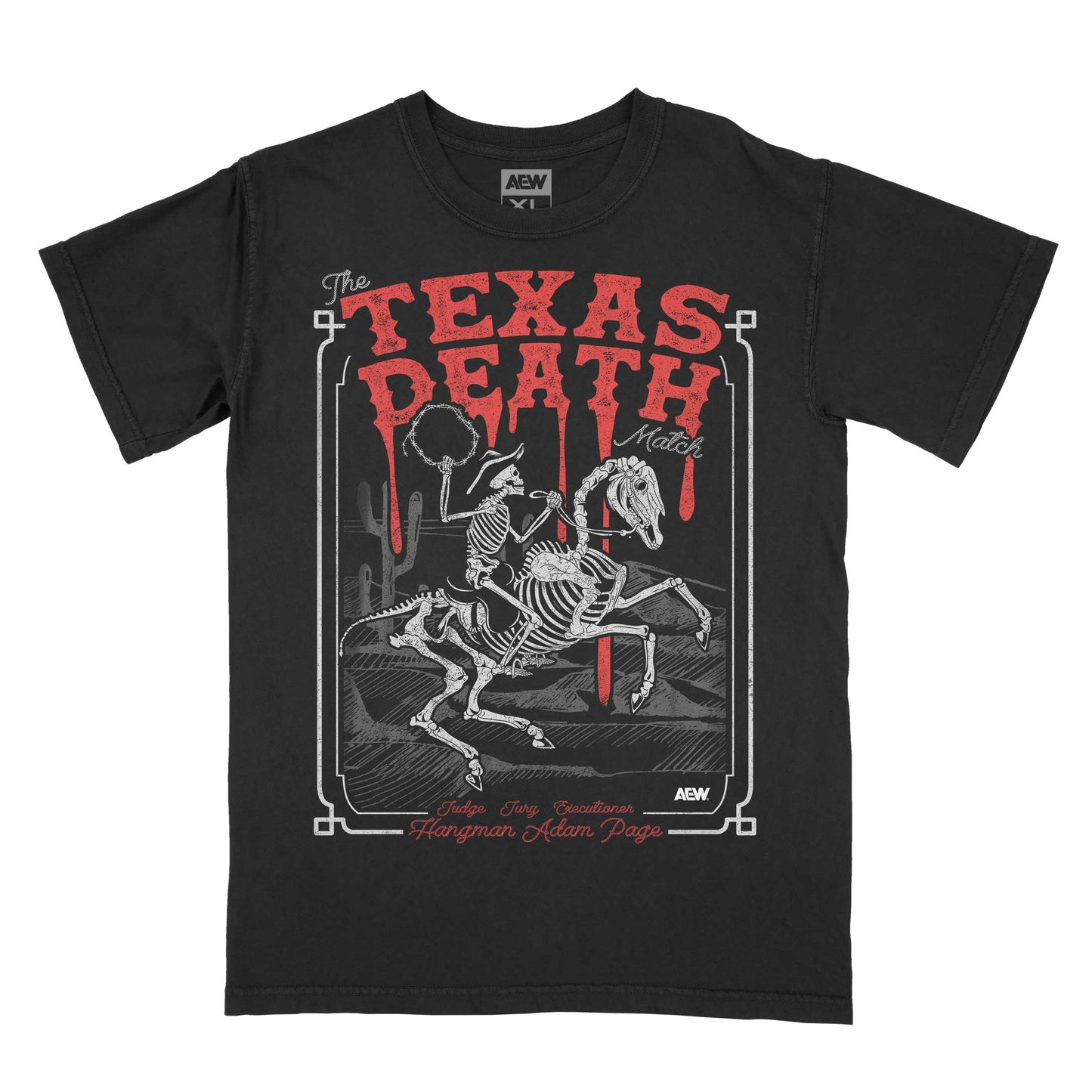 Hangman Adam Page The Texas Death Match T-Shirt T-Shirt PW Catalog